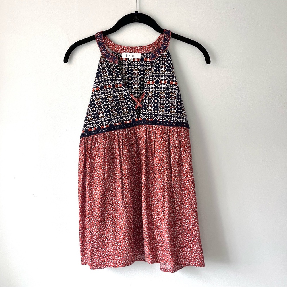 Thml Halter Top Pattern Blouse - image 1
